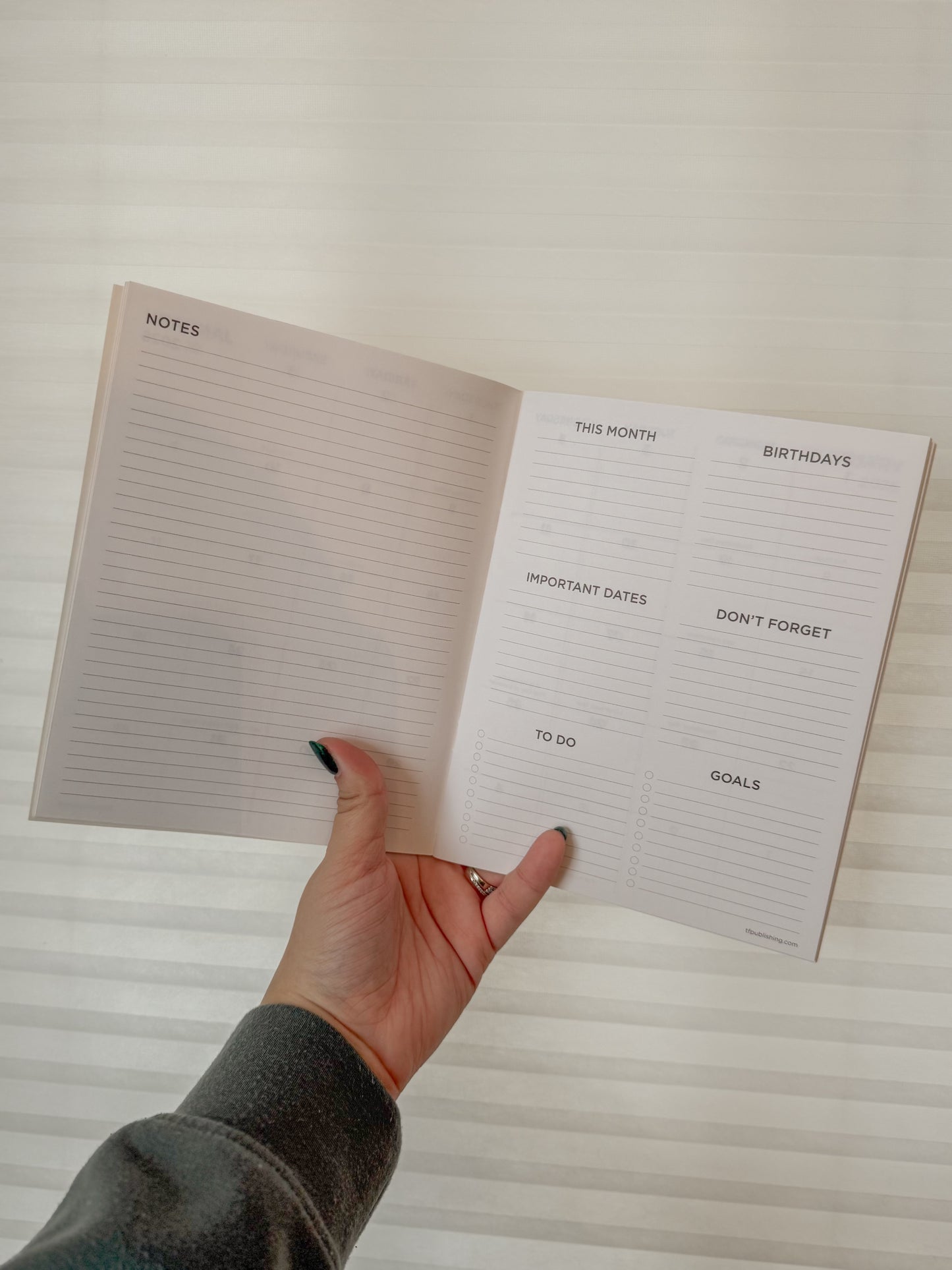 Gingham Wheat Monthly Planner