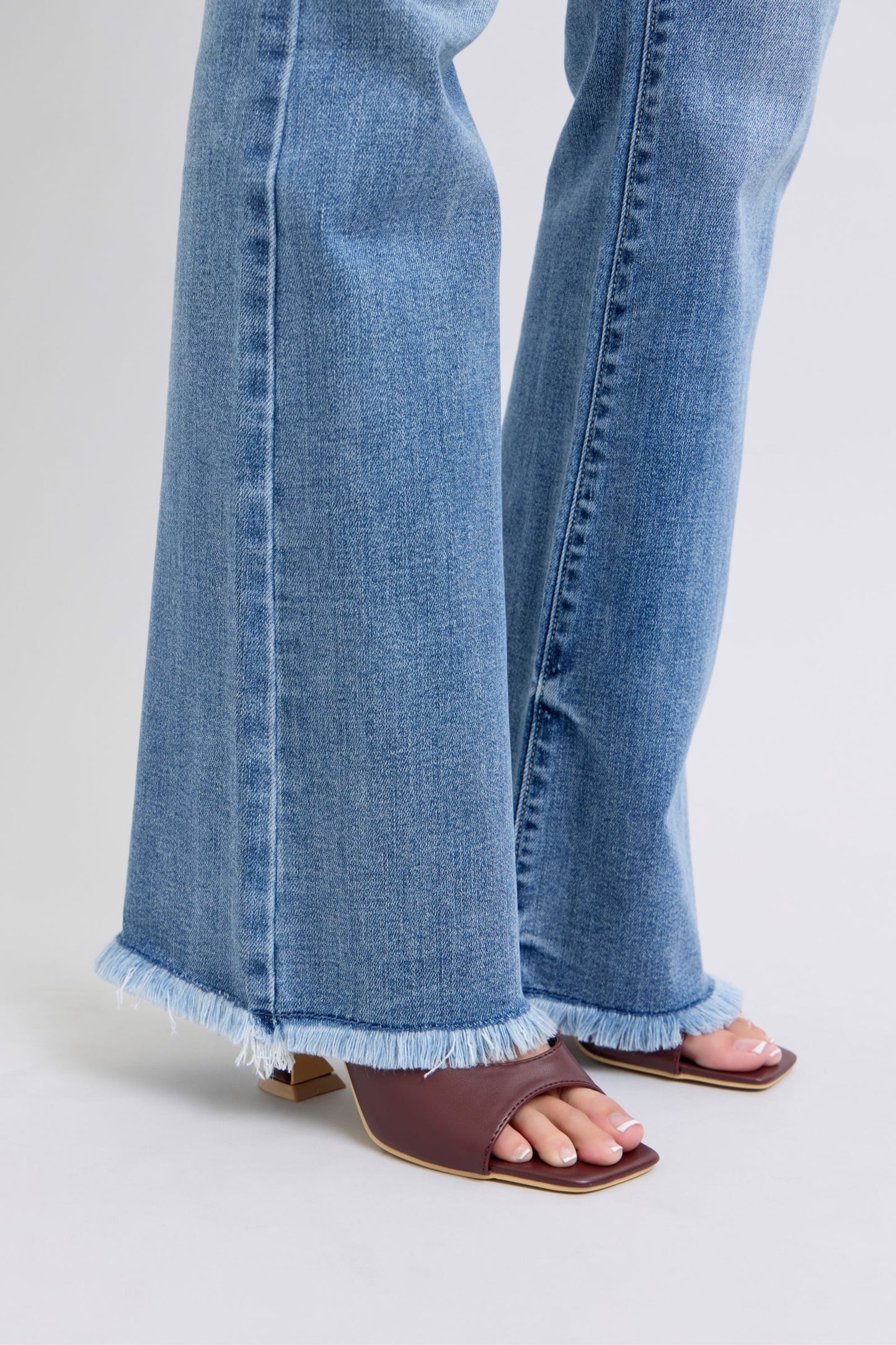 Judy Blue High Waist Bootcut w/Fray Hem