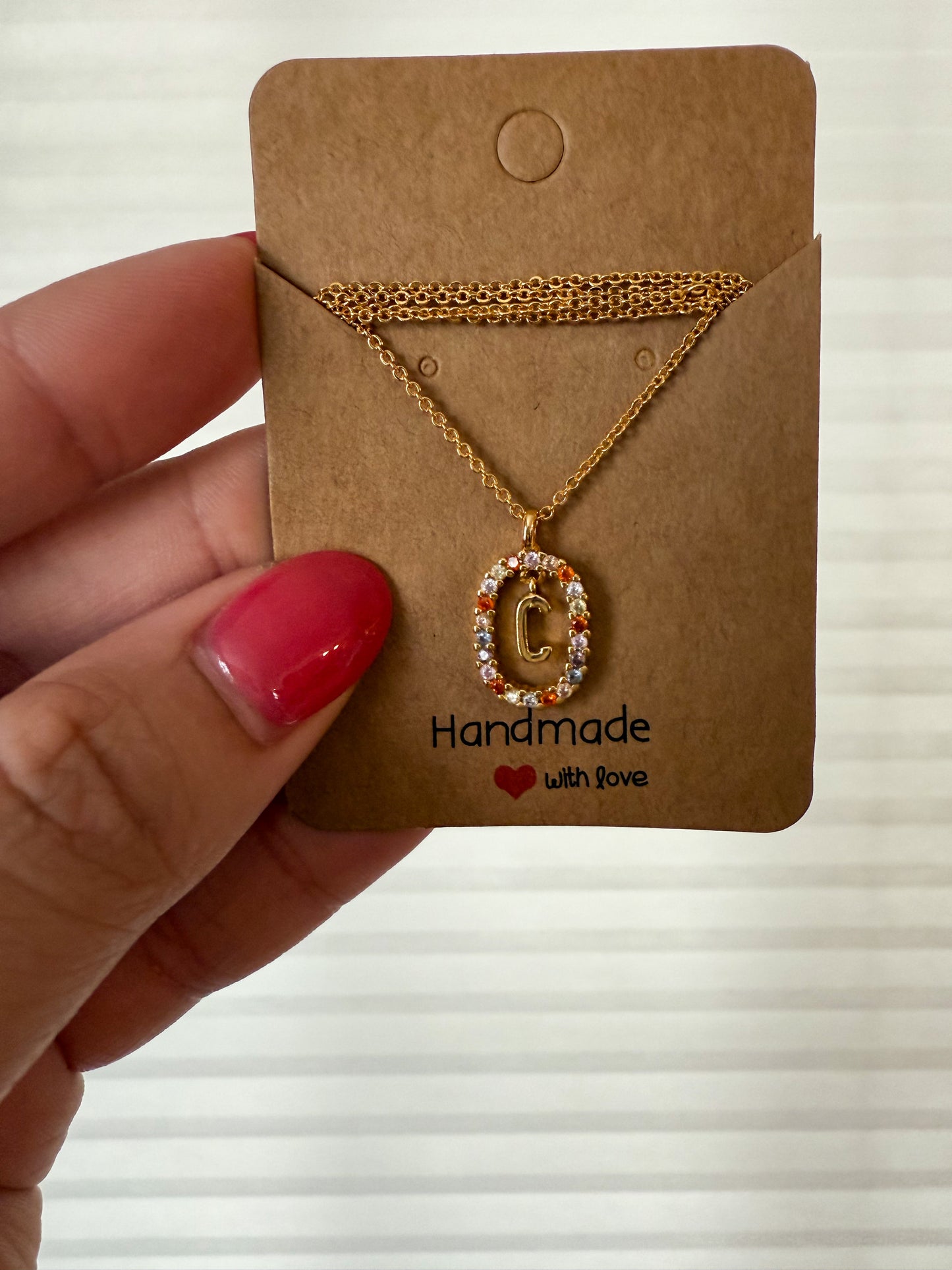 Oval Initial Necklace RGK RTS