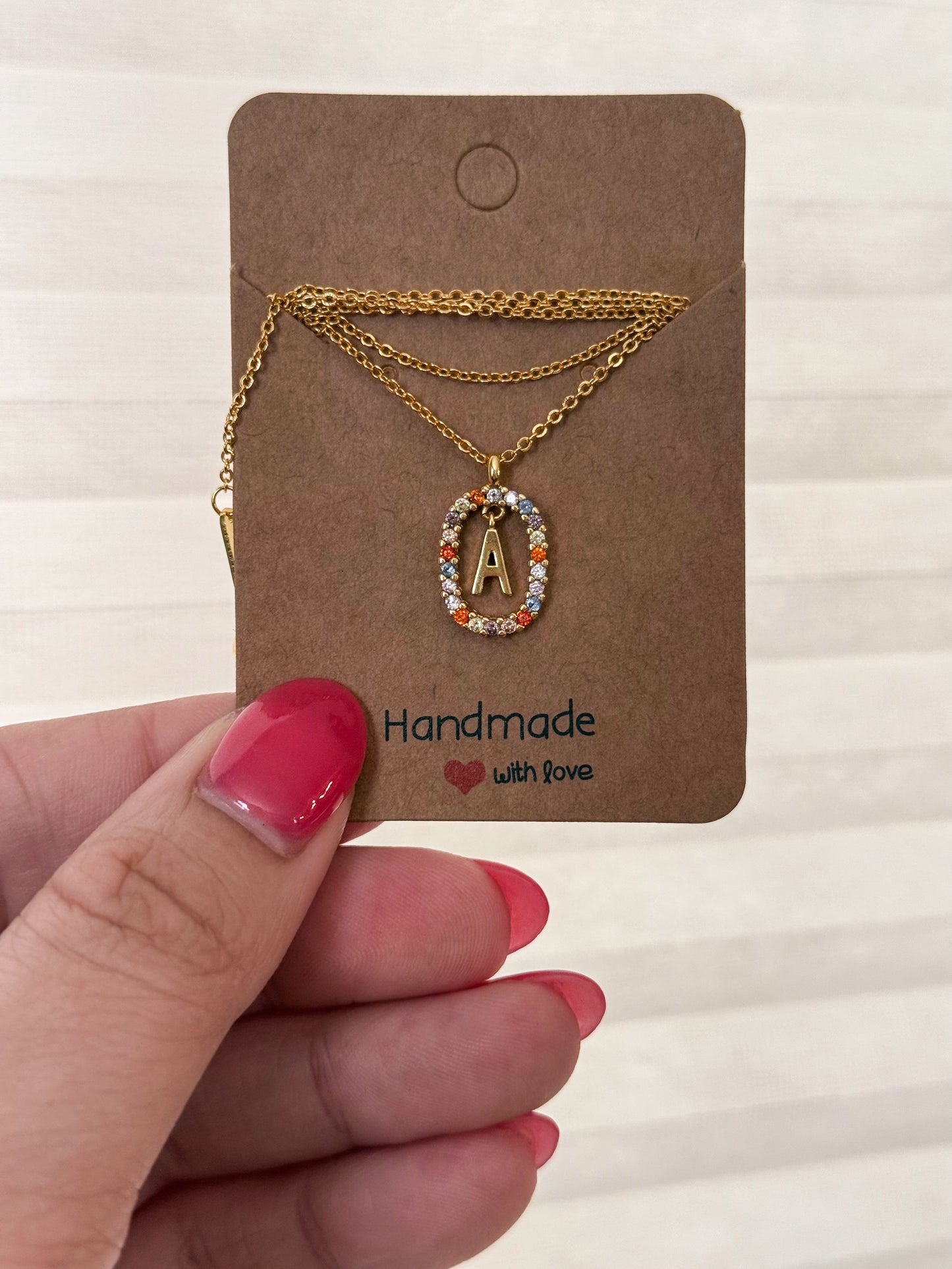 Oval Initial Necklace RGK RTS