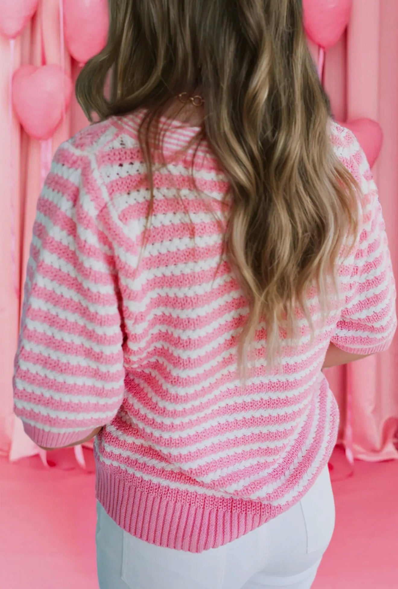 Bow V-Neck Knot Sweater