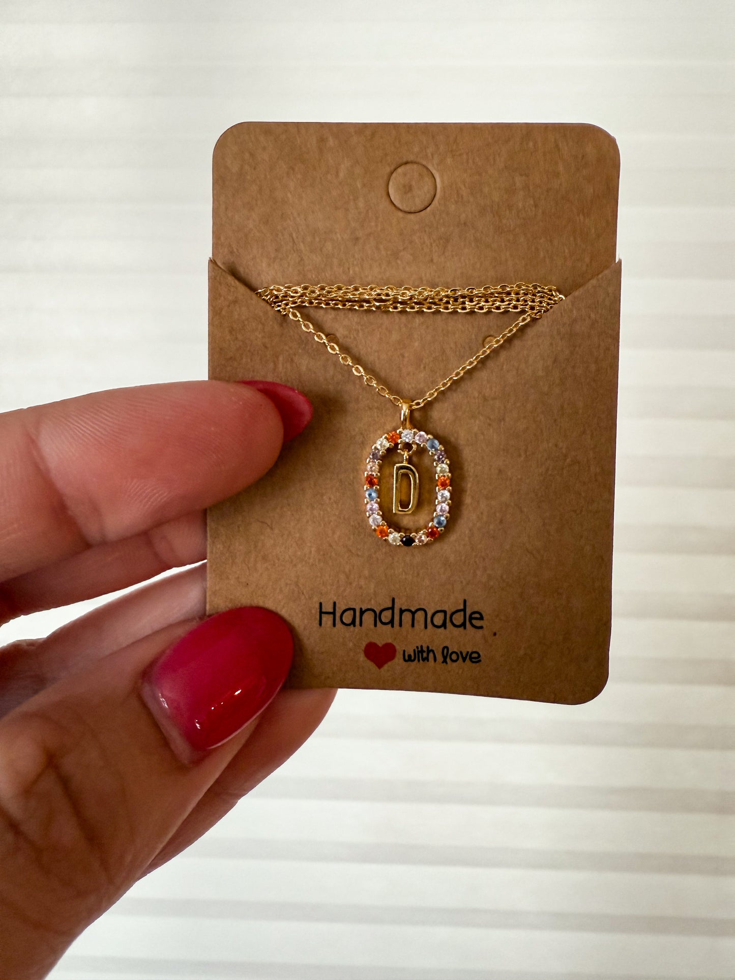 Oval Initial Necklace RGK RTS