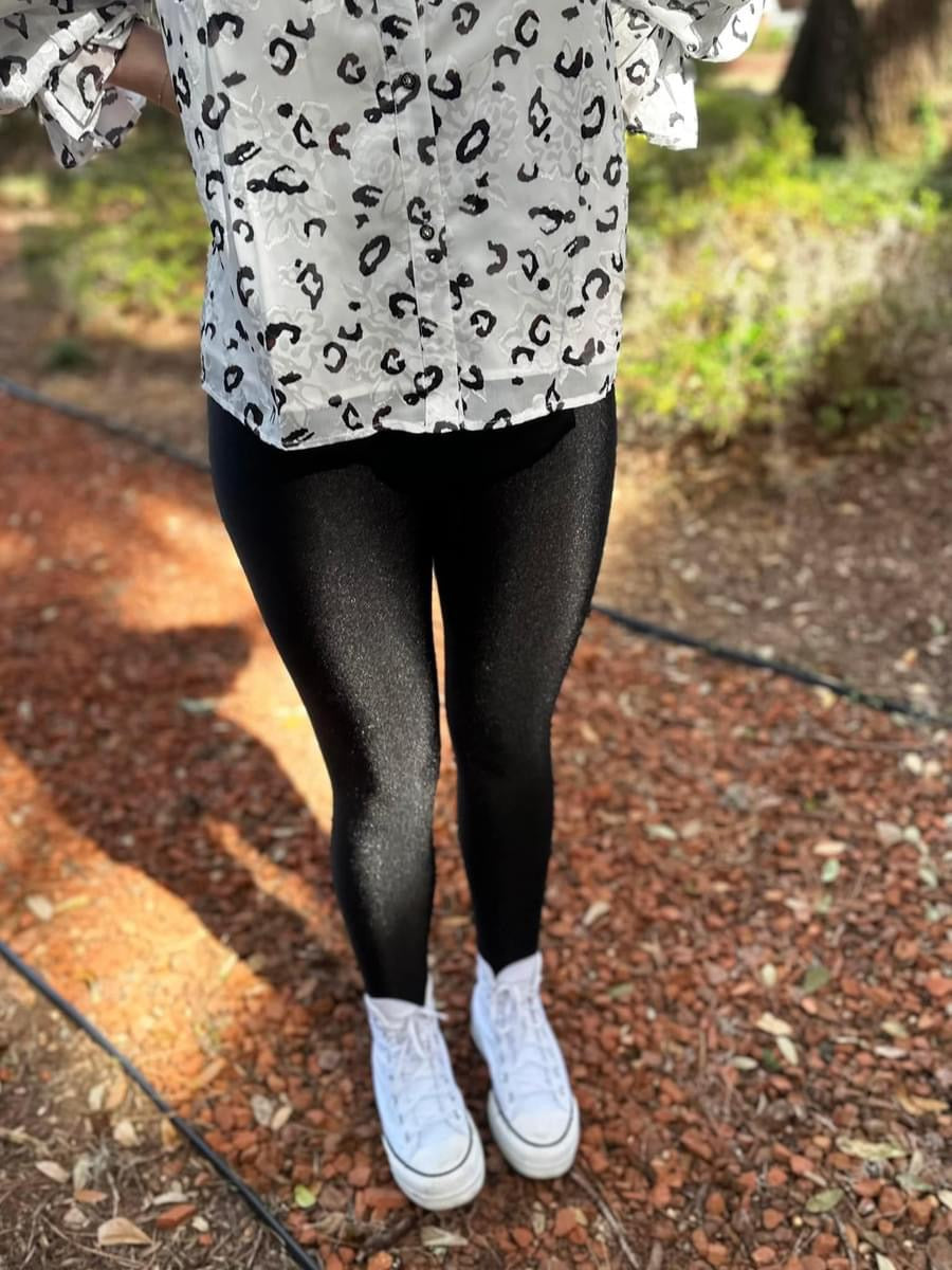Black Silky Leggings
