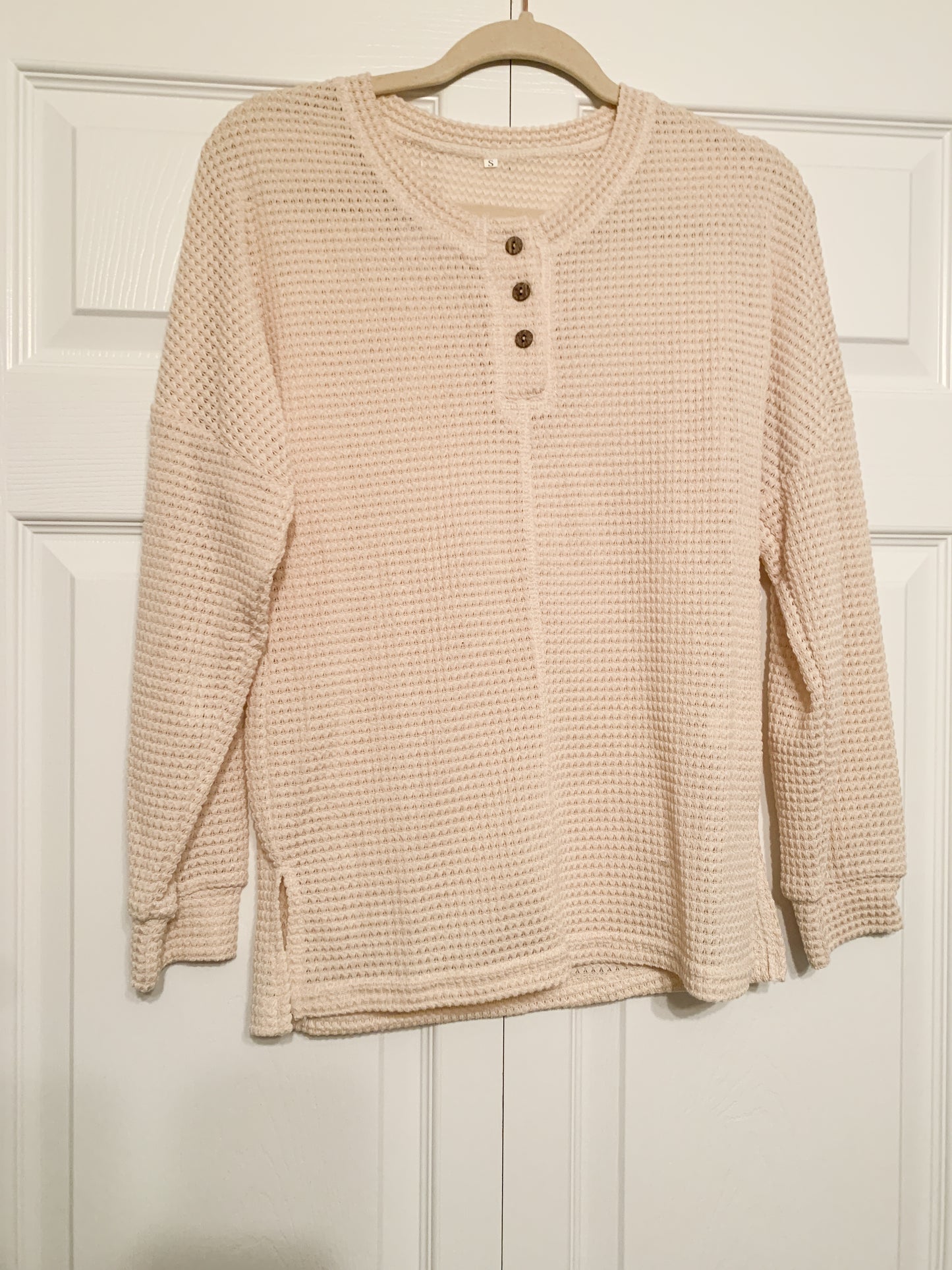 Khaki Waffle Knit Top