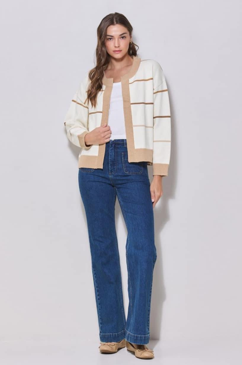 Brown Striped Sweater