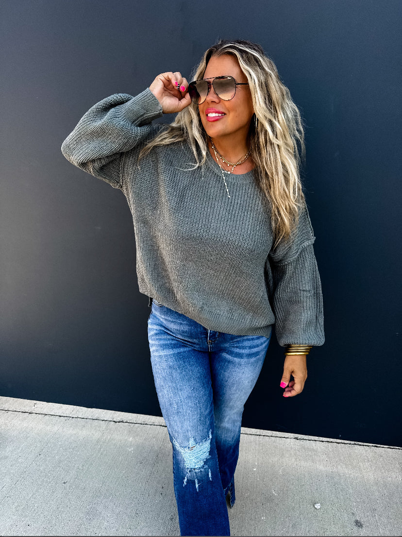 Mara Sweater Knit Top RGK RTS