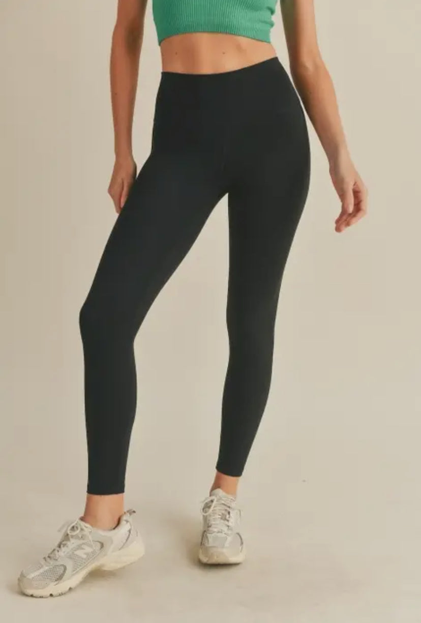 Black Aligned Performance High-Rise Leggings RGK RTS