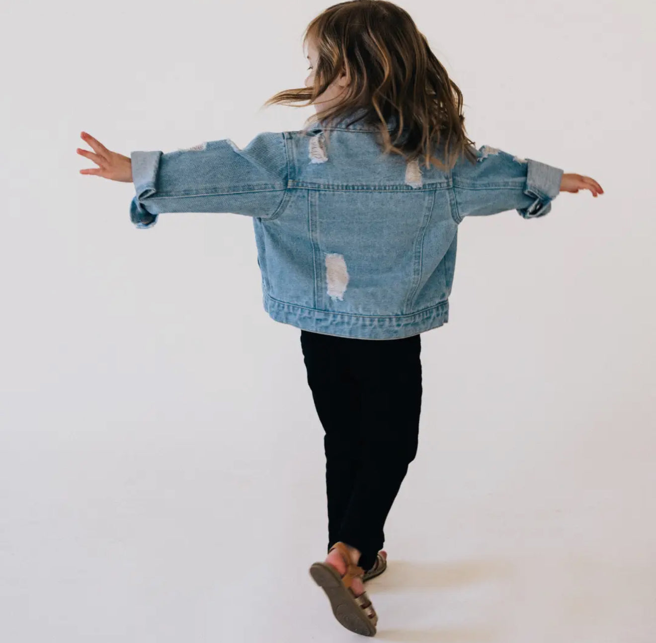 Distressed Denim Jean Jacket RGK RTS