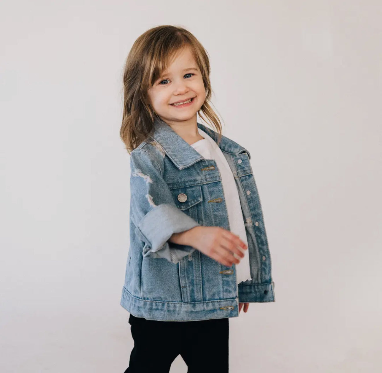 Distressed Denim Jean Jacket RGK RTS