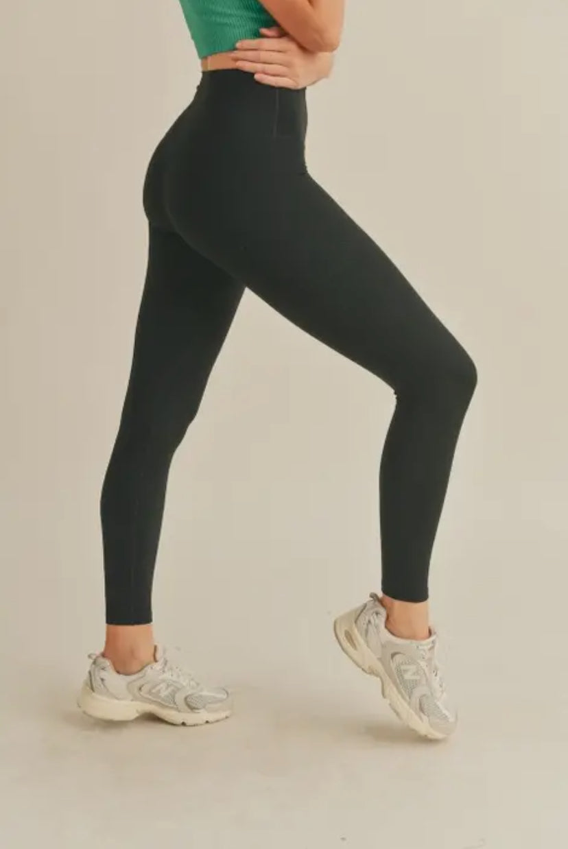 Black Aligned Performance High-Rise Leggings RGK RTS