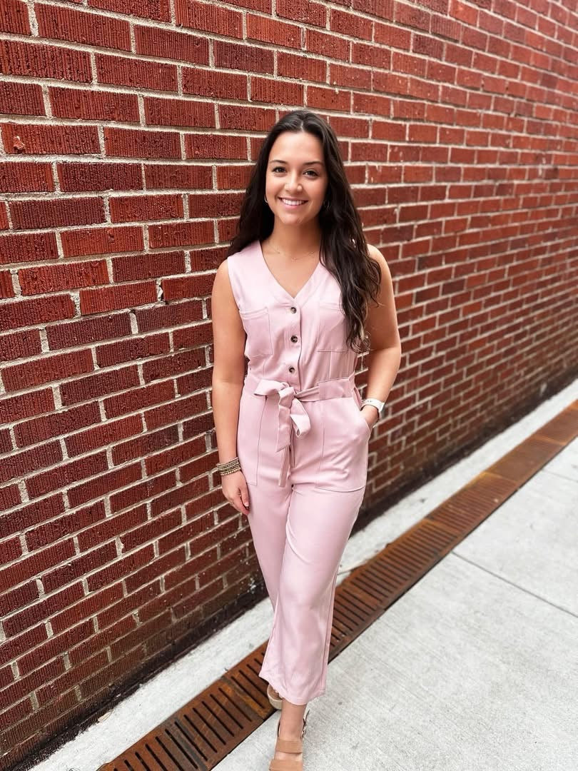 Pink Button-Up Jumpsuit RGK RTS