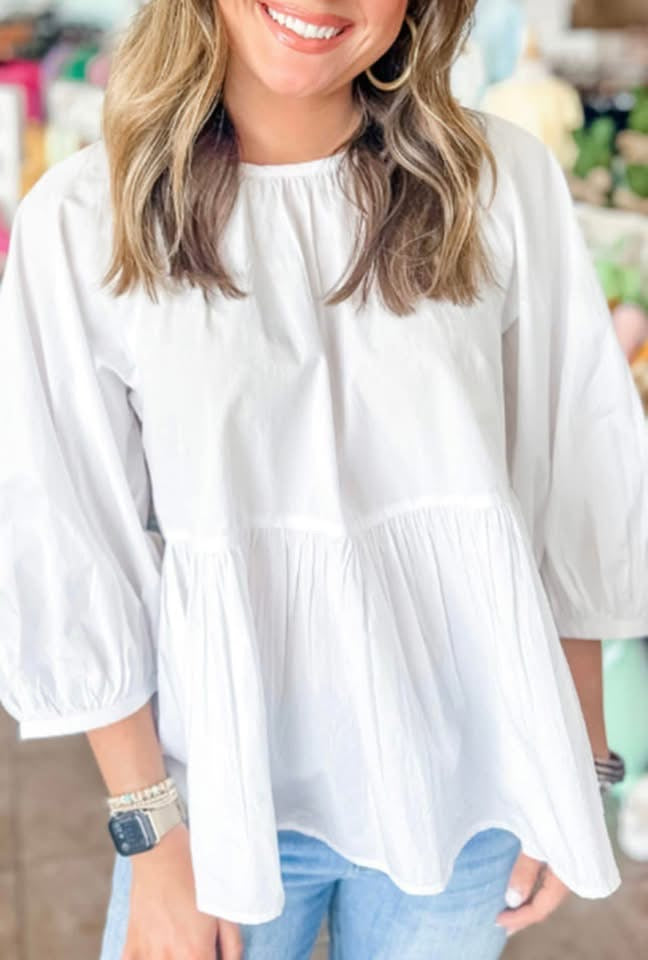 White Babydoll Top RGK RTS