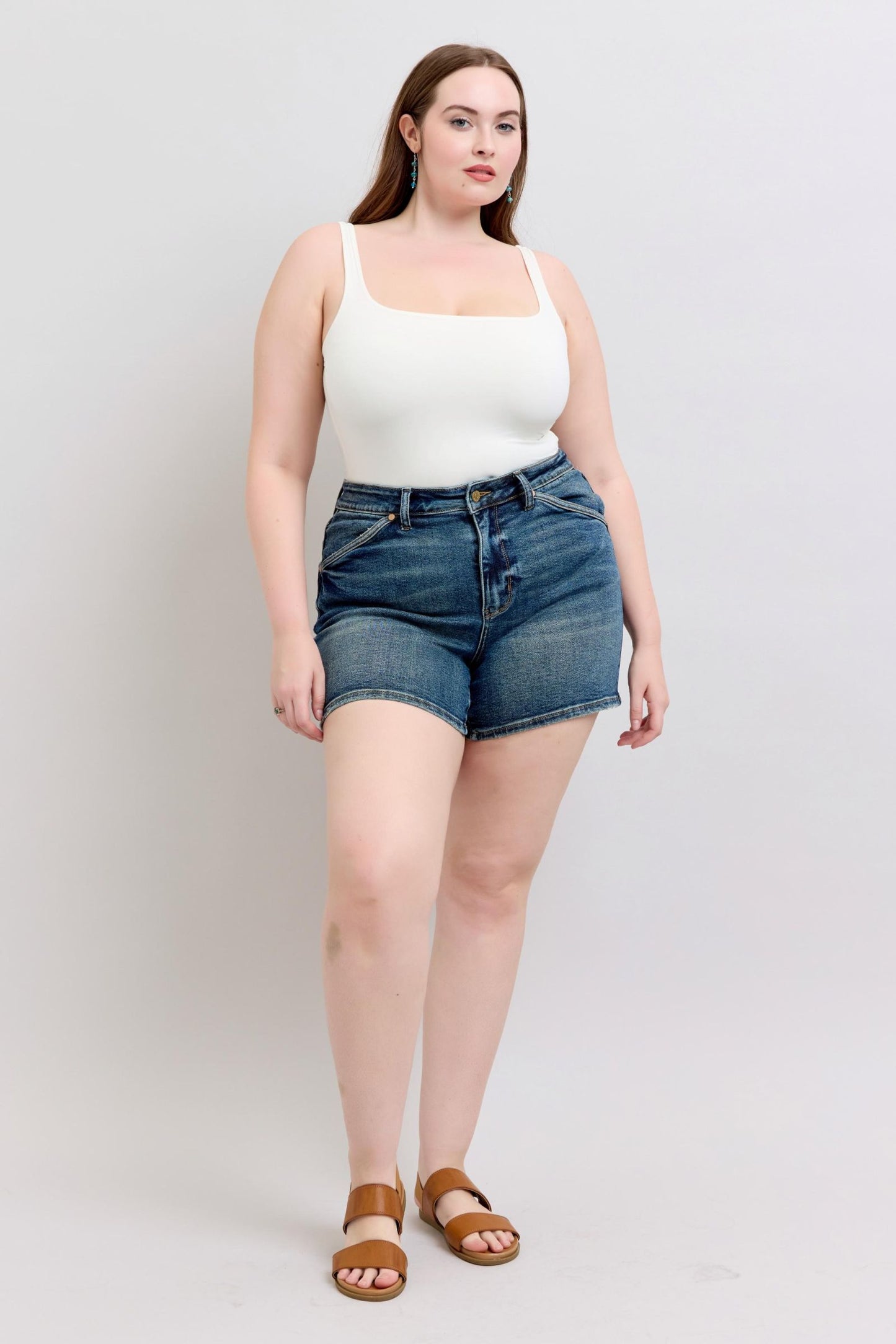 Judy Blue High Waist Shield Back Pocket Shorts
