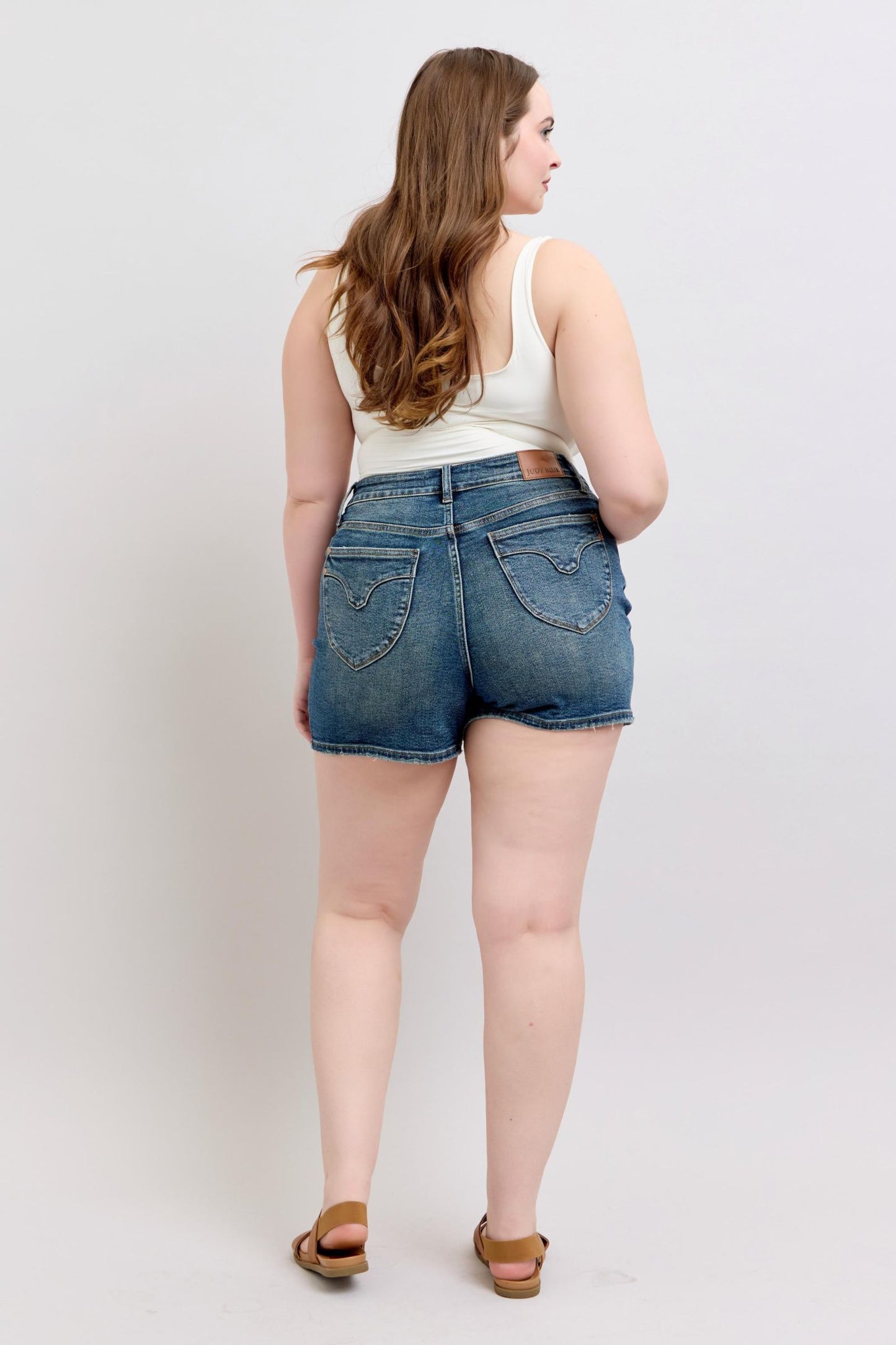 Judy Blue High Waist Shield Back Pocket Shorts