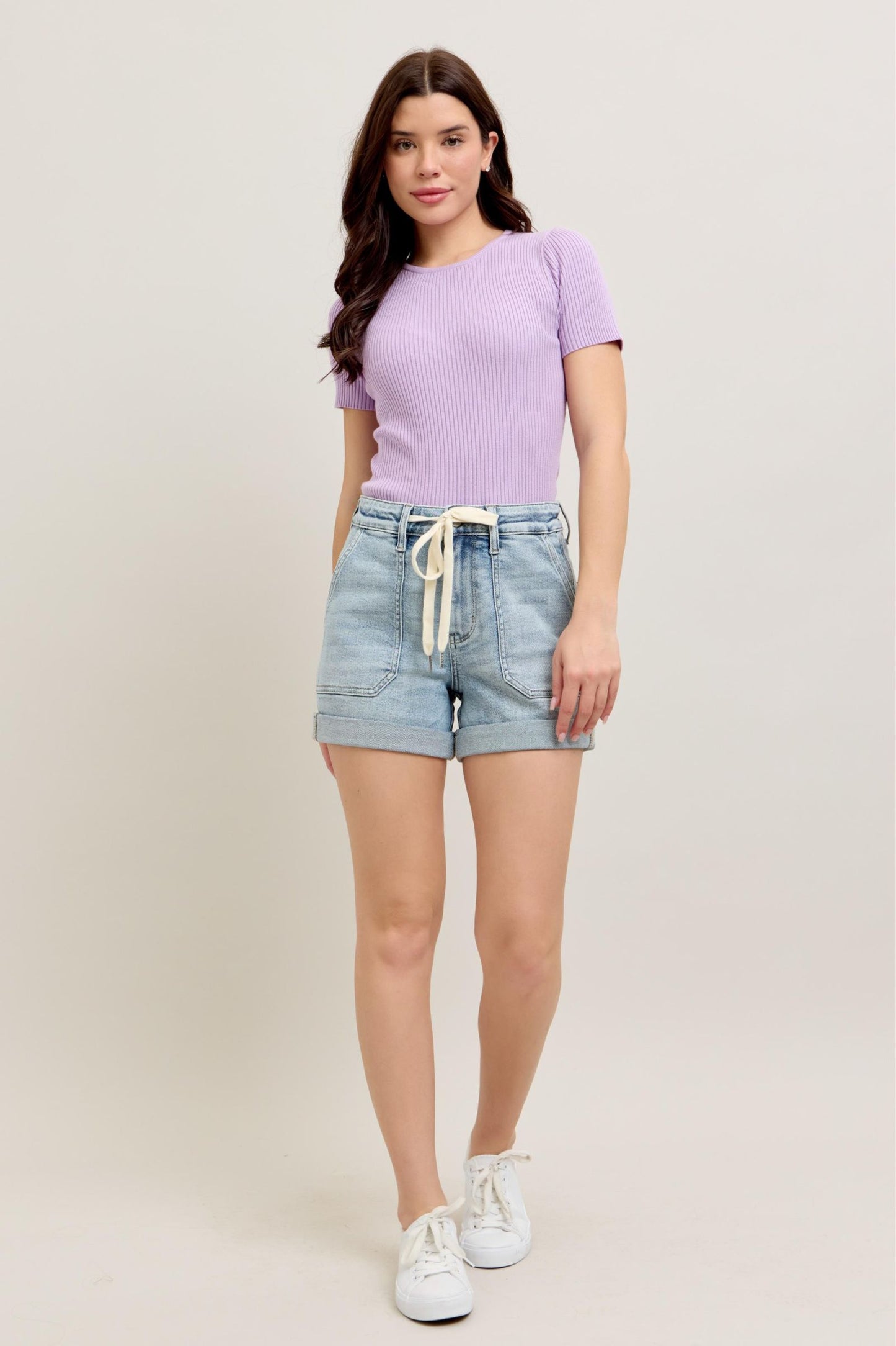 Judy Blue High Waist Cuff Jogger Shorts