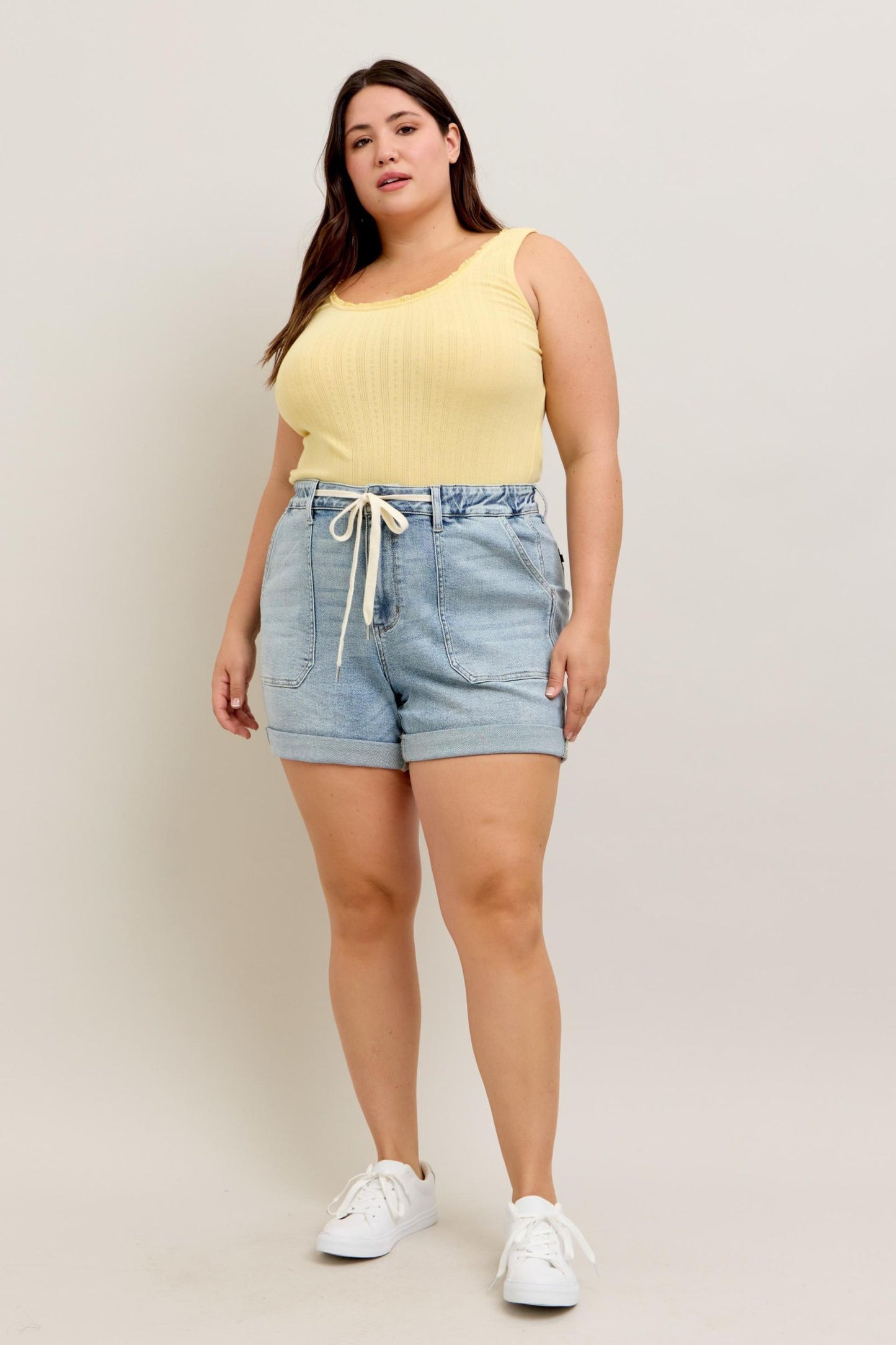 Judy Blue High Waist Cuff Jogger Shorts
