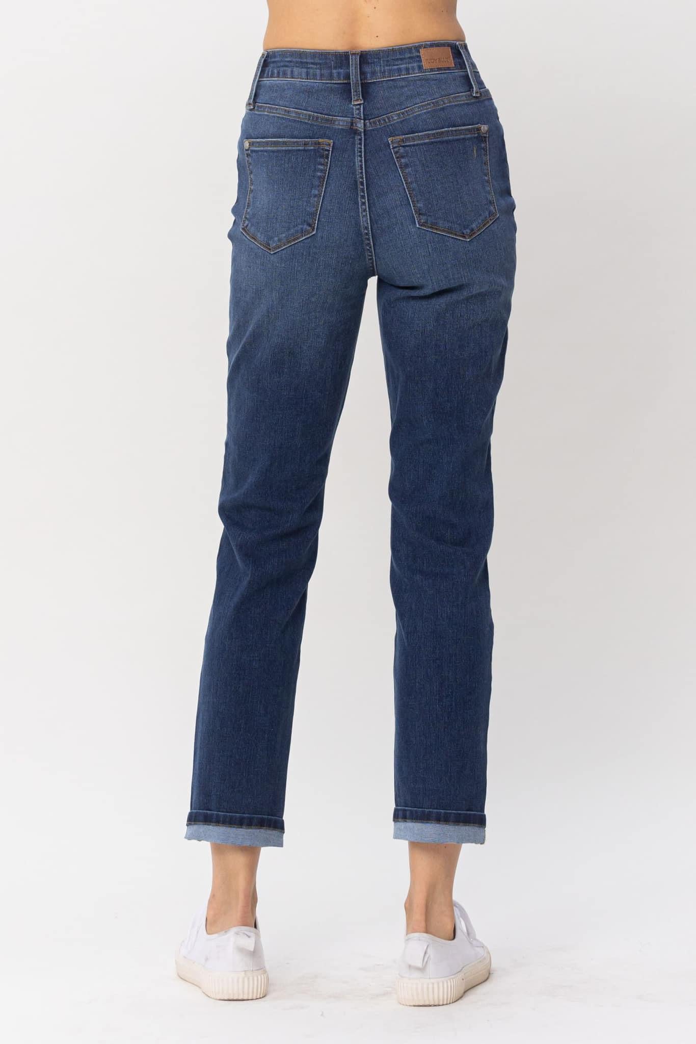 Judy Blue High-Waist Sustainable Cool Denim Boyfriend