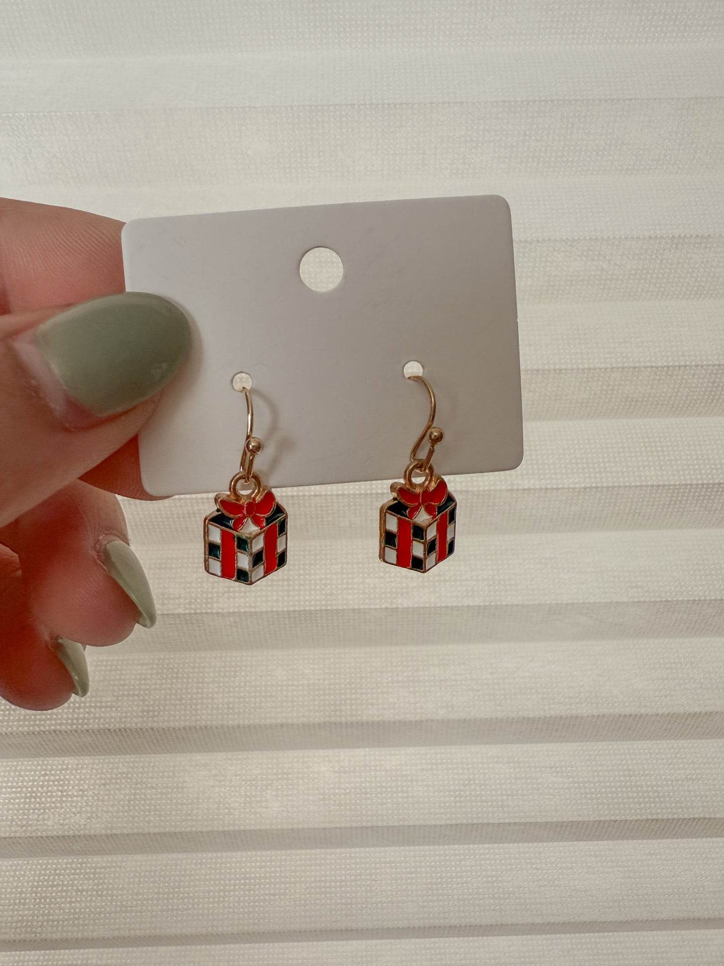 Gift Dangle Holiday Earrings