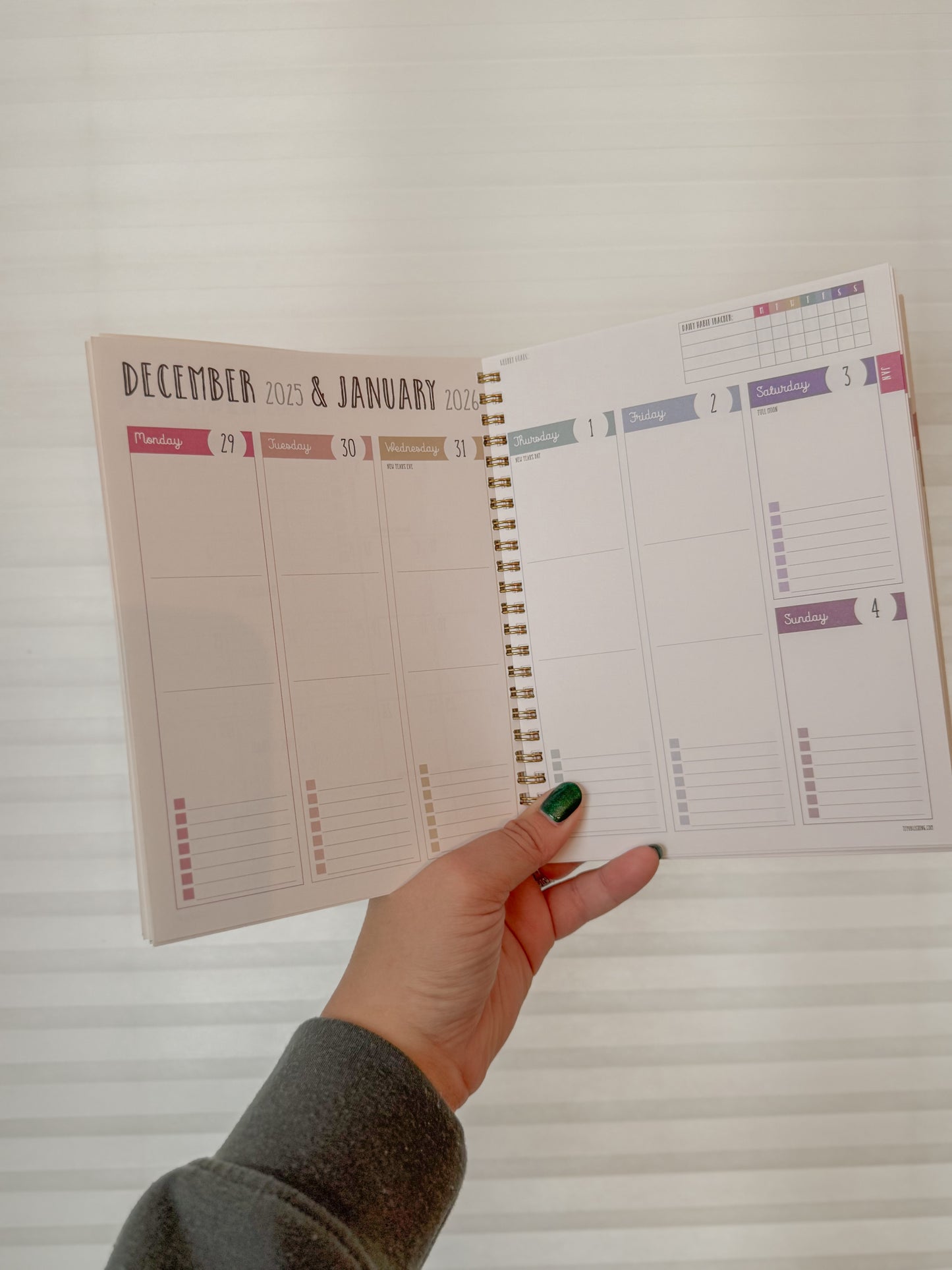 Pretty In Pink Petals Weekly Monthly Planner