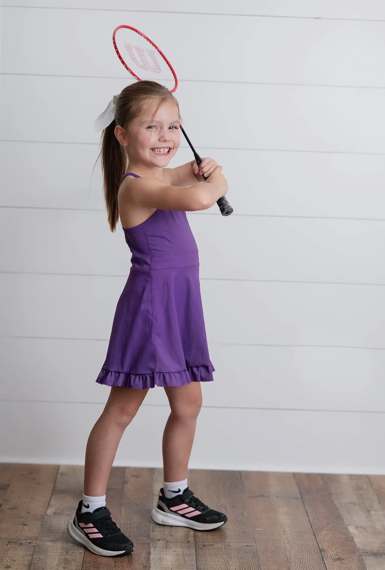 Oopsie Daisy Berry Athletic Active Sport Ruffle Dress