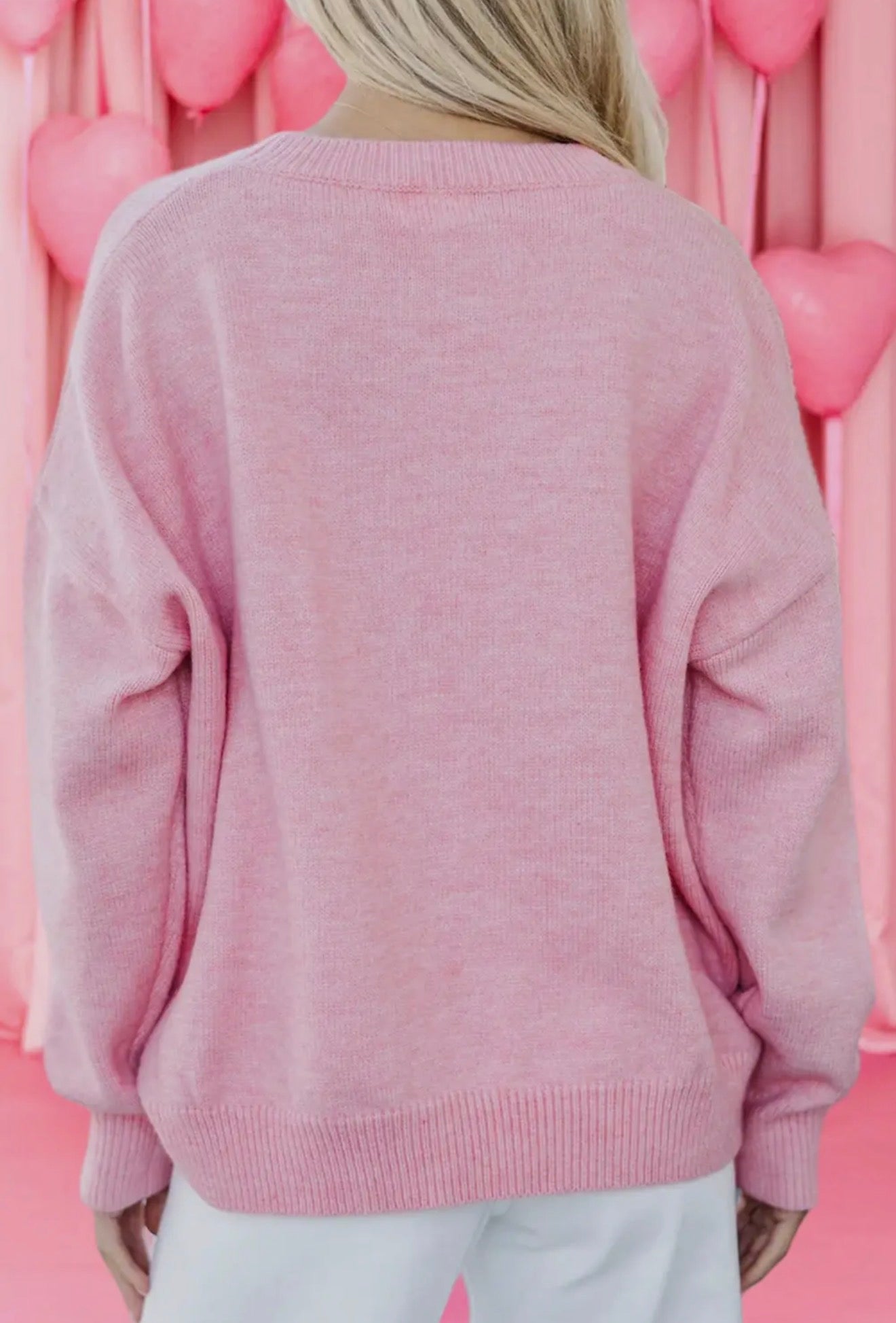 Love Script Graphic Sweater