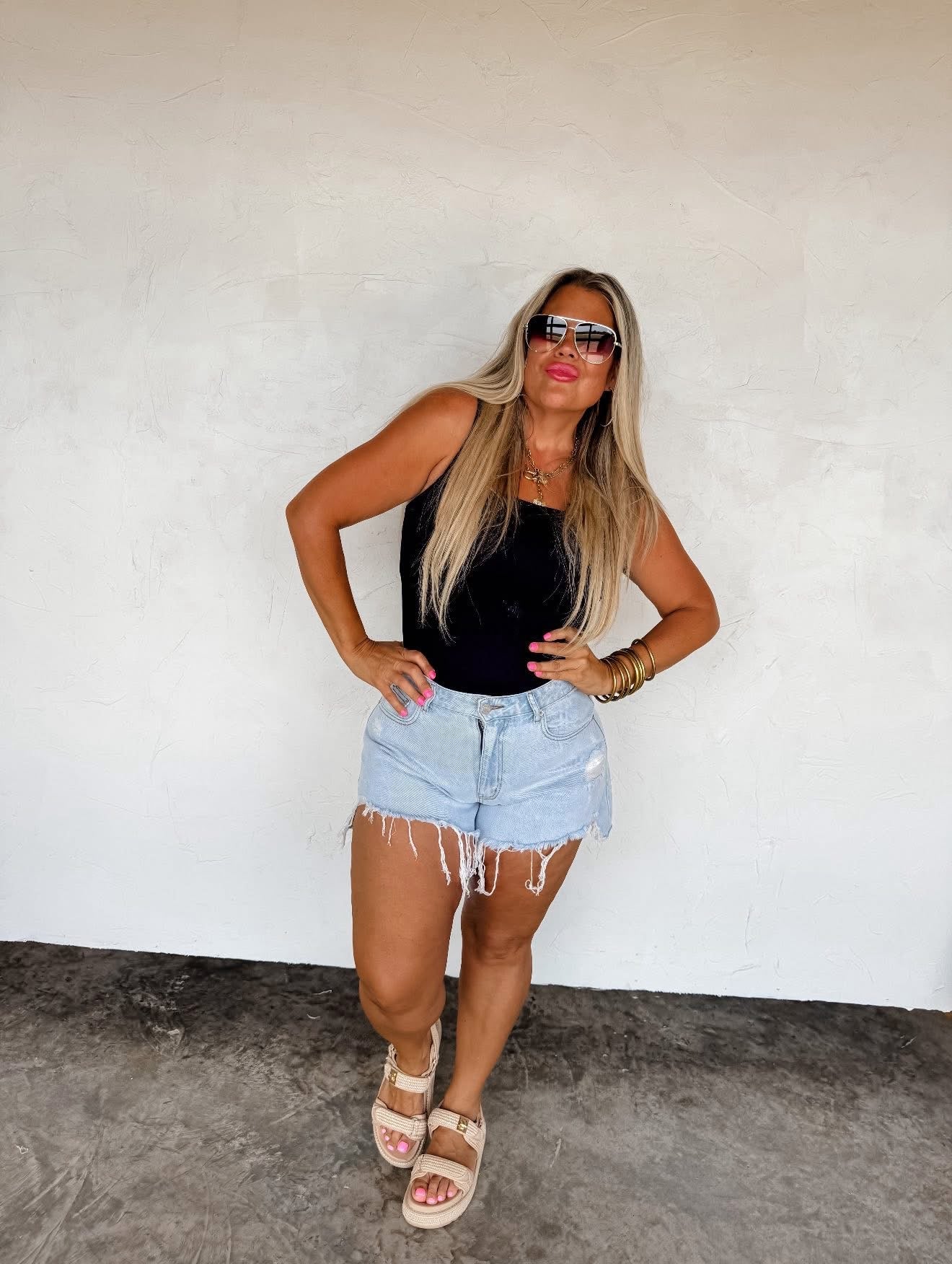 Blakeley Sunrise Cutoff Shorts