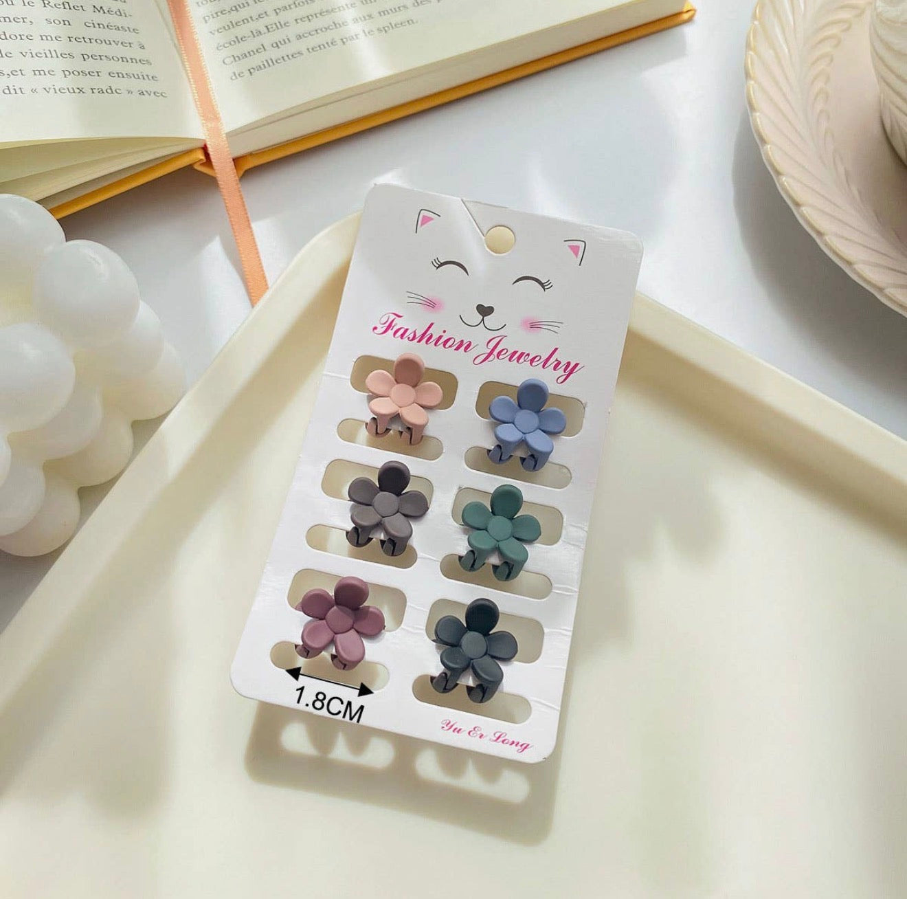 6 Small Claw Hair Clips