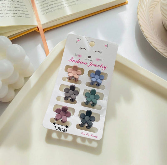 6 Small Claw Hair Clips