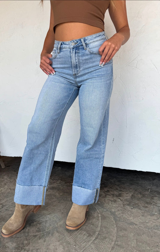 The Leni Wide Cuff Jean