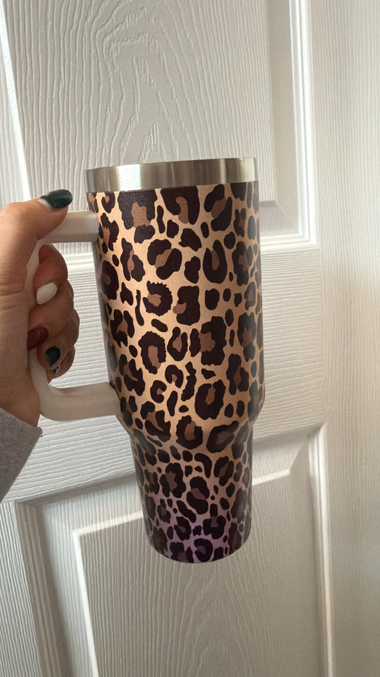 Leopard 40oz Tumbler