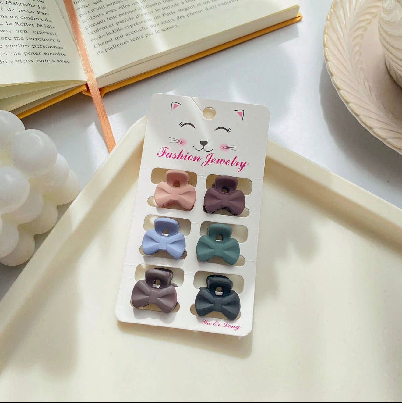 6 Small Claw Hair Clips