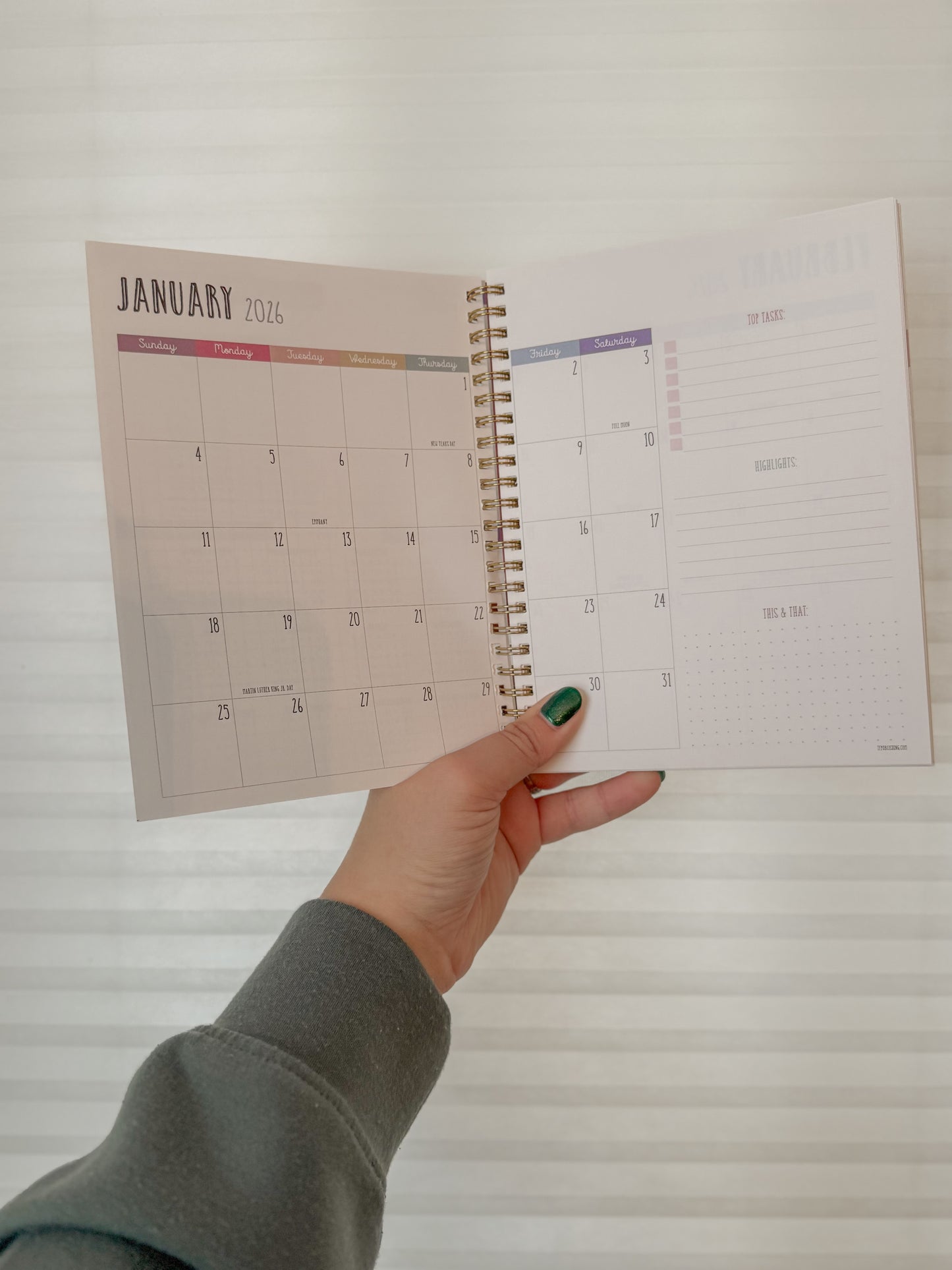 Pretty In Pink Petals Weekly Monthly Planner
