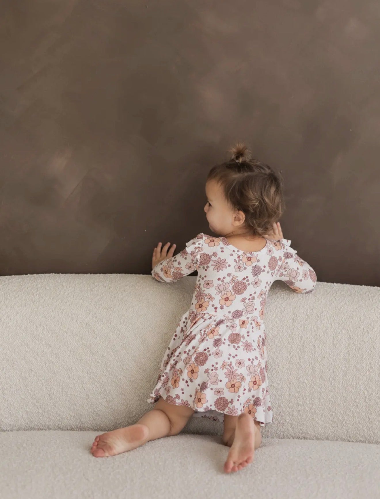 Floral Bloom Ribbed Bamboo Twirl Dress - 2 Styles!