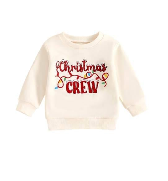 Christmas Crew Embroidered Toddler Pullover RGK RTS