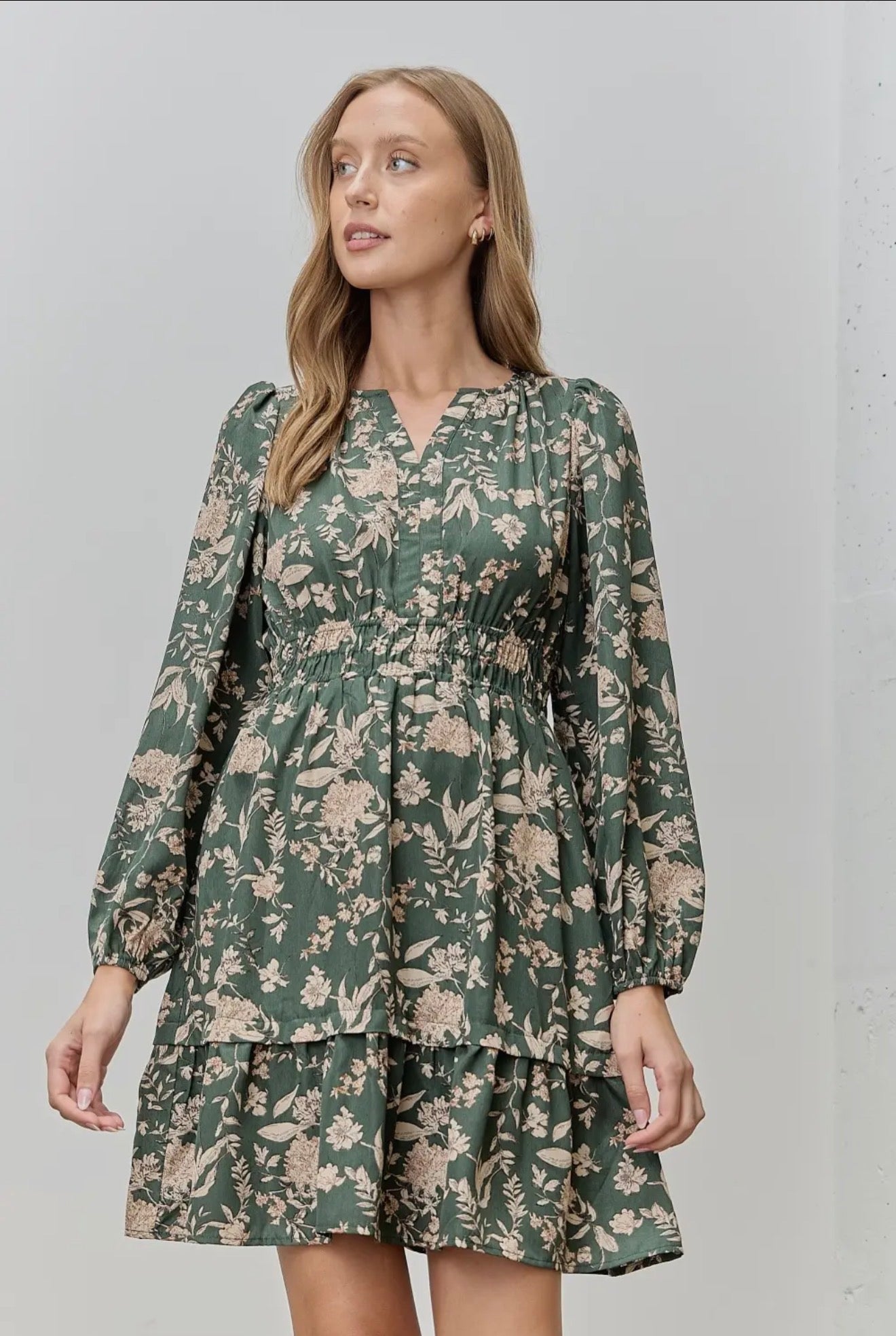 Floral Print Mini Dress