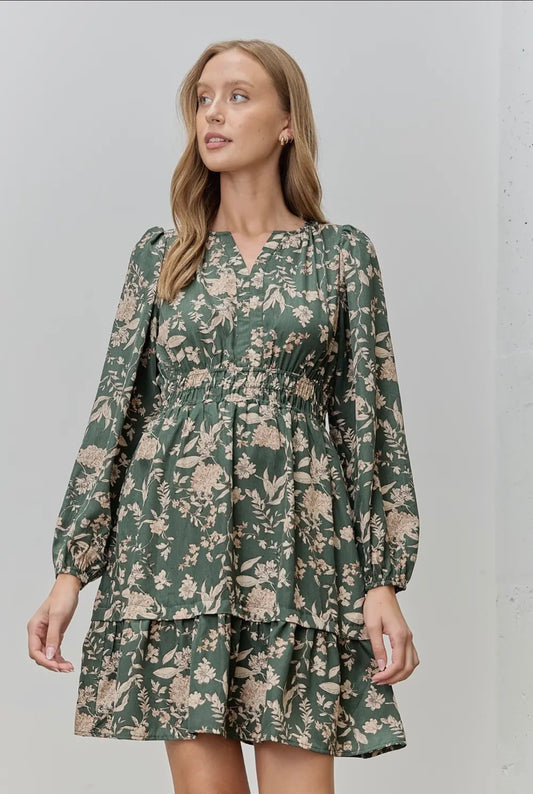 Floral Print Mini Dress