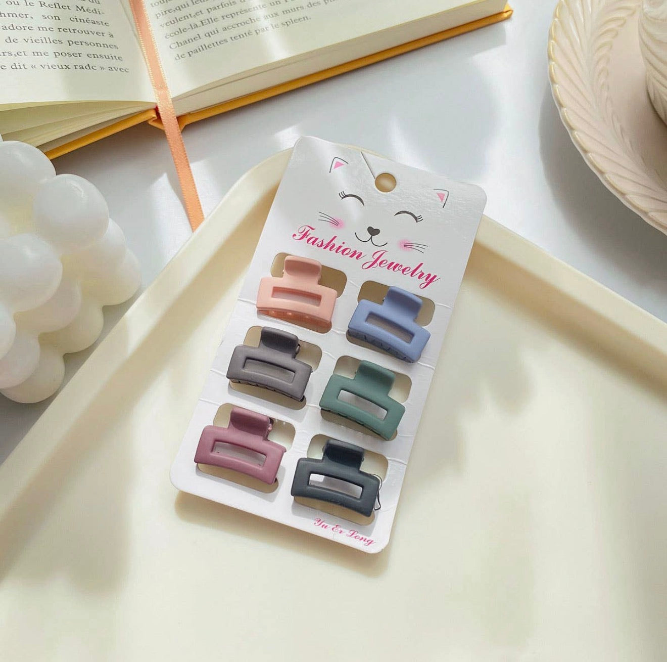6 Small Claw Hair Clips