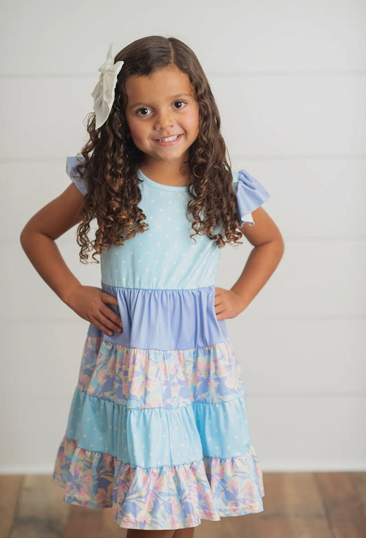 Oopsie Daisy Polka Dot Floral Dress