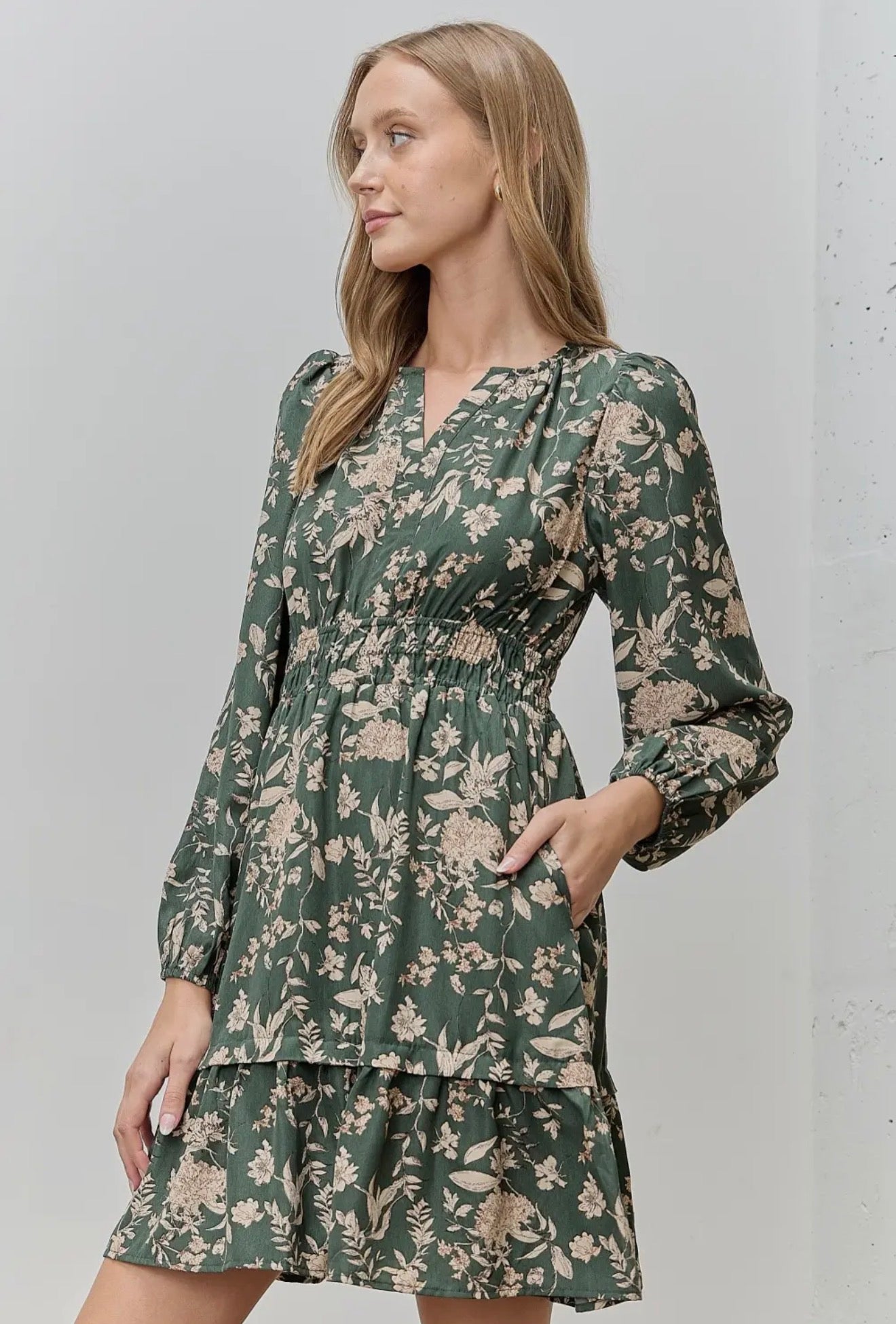 Floral Print Mini Dress