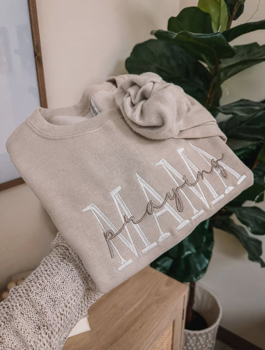 Praying Mama Embroidered Crew RGK RTS