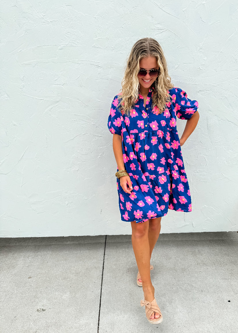 Summer Blooms Floral Dress RGK RTS