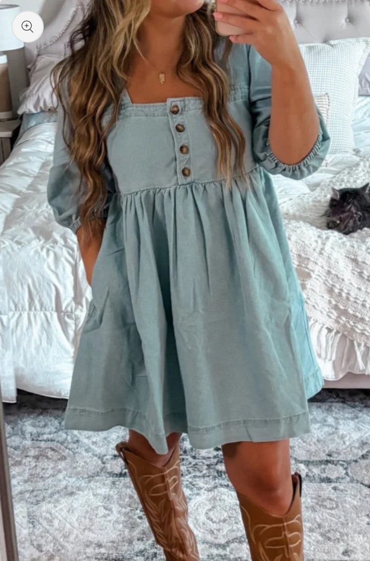 Denim Babydoll Dress RGK RTS