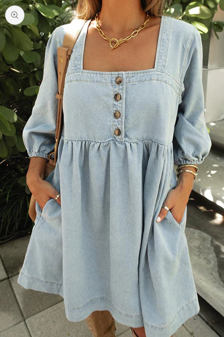 Denim Babydoll Dress RGK RTS