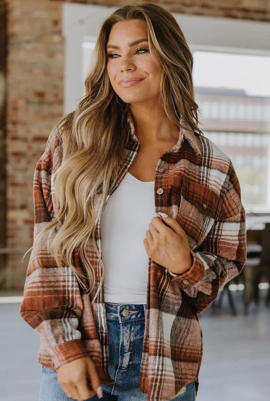 Kelsea Plaid Shacket RGK RTS