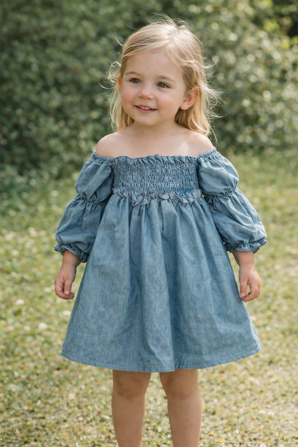 Calliope Puff Sleeve Off-Shoulder Dress