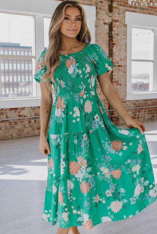 Deanna Floral Tiered Maxi RGK RTS