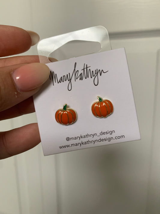 Pumpkin Earrings RGK RTS