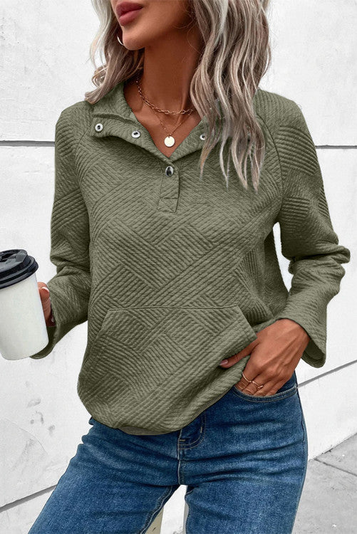 Green Textured Sweatshirt RGK RTS