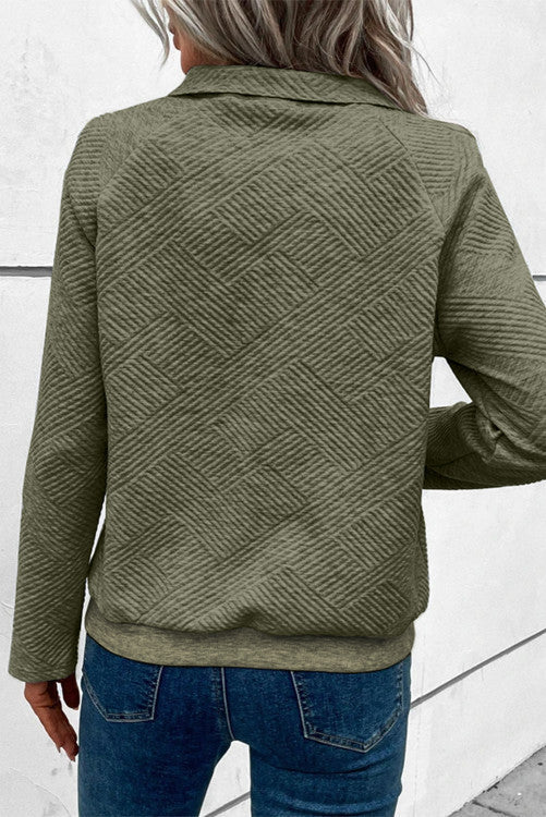 Green Textured Sweatshirt RGK RTS