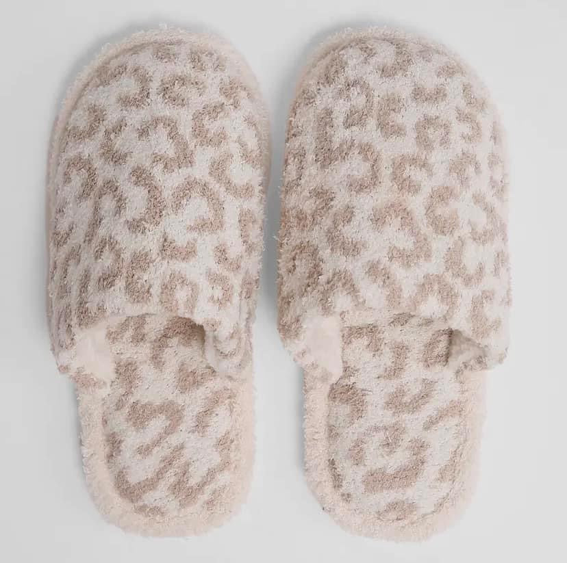 Winter Luxury Soft Leopard Pattern Slippers RGK RTS